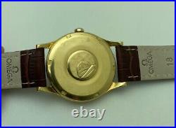 OMEGA CONSTELLATION MEISTER 34.5mm 18k SOLID GOLD AUTOMATIC VINTAGE RARE WATCH