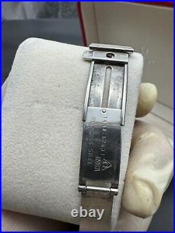 OMEGA CONSTELLATION WATCH VINTAGE LATIN CASE WHITE DIAL SWISS MADE 80s & RARE