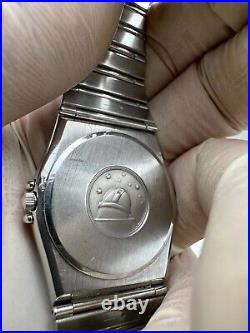 OMEGA CONSTELLATION WATCH VINTAGE LATIN CASE WHITE DIAL SWISS MADE 80s & RARE