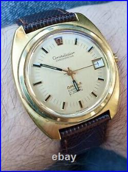 OMEGA Constellation Electronic f300Hz Gold-Plated RARE VINTAGE Collectors'