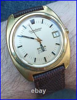 OMEGA Constellation Electronic f300Hz Gold-Plated RARE VINTAGE Collectors'