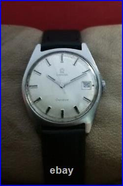 OMEGA GENEVE cal. 613 VINTAGE 60's SS RARE 17J SWISS WATCH
