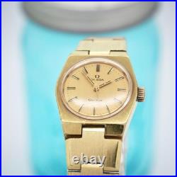 OMEGA Genève Manual Winding Dome Glass Gold Rare Vintage Ladies Watch