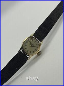OMEGA Gold Women's Watch Vintage Dresswatch Luxury de Ville Manufakturwerk Rare