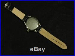 OMEGA Manual winding men's wristwatch rare antique modern vintage black dial