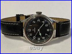 OMEGA Military Style Rare Vintage C. 1940's Unique Men's Watch $20K APR with COA