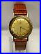 OMEGA_Rare_Gold_Tone_Thin_Vintage_C_1940_s_Round_Unisex_Watch_7K_APR_with_COA_01_ow