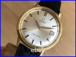 OMEGA SEAMASTER 166.003 34.5mm 18k GOLD AUTOMATIC Cal. 562 VINTAGE RARE WATCH