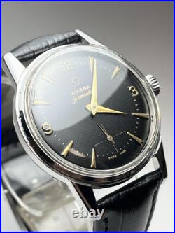 OMEGA Seamaster Manual Wind 1950s Rare Black Dial Vintage Watch