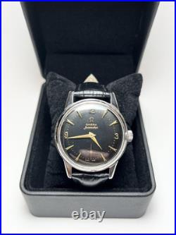 OMEGA Seamaster Manual Wind 1950s Rare Black Dial Vintage Watch