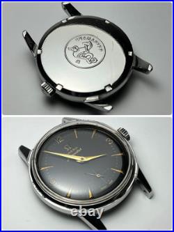 OMEGA Seamaster Manual Wind 1950s Rare Black Dial Vintage Watch
