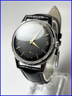 OMEGA Seamaster Manual Wind 1950s Rare Black Dial Vintage Watch