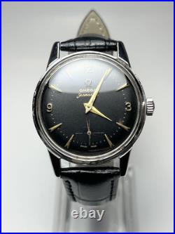 OMEGA Seamaster Manual Wind 1950s Rare Black Dial Vintage Watch