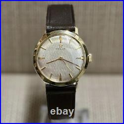 OMEGA Solid Yellow Gold with Fancy Lugs Rare Vintage Men's Watch- $10K APR with COA