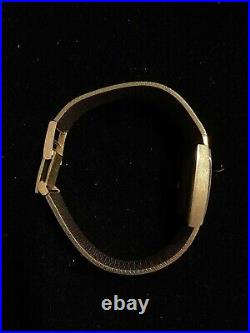 OMEGA Vintage 1980's Rare Unisex Watch 14K YG with Matching Dial $25K Apr with CoA