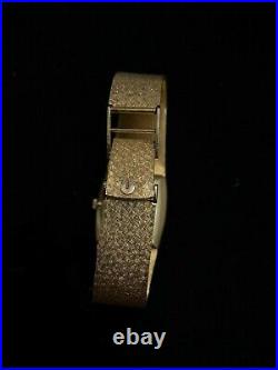 OMEGA Vintage 1980's Rare Unisex Watch 14K YG with Matching Dial $25K Apr with CoA