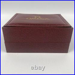 OMEGA Vintage Watch Box burgundy bourdeax color dark brown Rare
