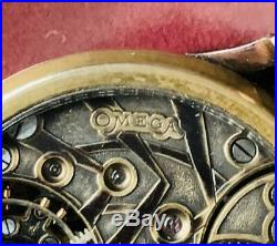 OMEGA Vintage watch 1915 Overhauled skeleton regulator analog rare antique Japan