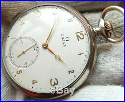 OMEGA WONDERFUL RARE OLD Mechanical Pocket Watch Swiss Made