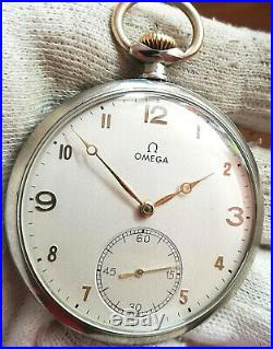 OMEGA WONDERFUL RARE OLD Mechanical Pocket Watch Swiss Made