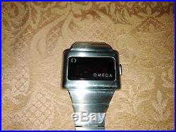 ORIGINAL Vintage Omega LED Quartz Watch Time Computer 1970s NO TESTED RARE