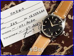 Omega 1950 vintage Sub Seconds Black Dial Face Rare Caliber 265 Men watch + Box