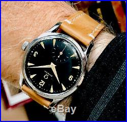Omega 1950 vintage Sub Seconds Black Dial Face Rare Caliber 265 Men watch + Box