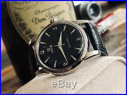 Omega 1956 vintage Seamaster Black Dial Face Rare Caliber 420 Men watch + Box