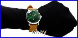 Omega 39mm Jumbo Rare Size Green Sub Second Men's Vintage Watch
