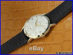 Omega Cal 266 Rare Men Swiss 14k Solid Gold Manual 36mm Vintage 1960 Watch S113