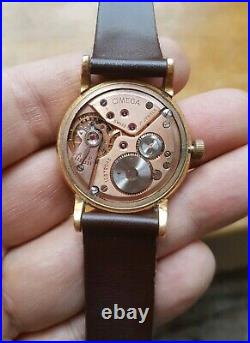 Omega Cal. 30T2 Gold Watch Vintage (750) 18 Kt 1946 Rare