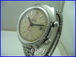 Omega Chronostop Vintage Steel Watch Rare Racing Dial Top Conditions 70's