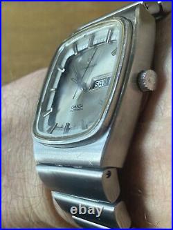 Omega Constellation Automatic Tv Case Square Rare Bracelet 1192/192 Vintage 70s