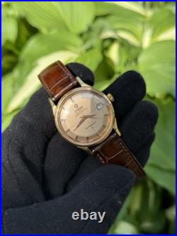 Omega Constellation Calendar 168.005 Solid 18k Rose Gold Pie Pan Auto Rare Omega Constellation Calendar 168.005 Solid 18k Rose Gold Pie Pan Auto Rare