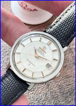 Omega Constellation Pie Pan Watch Vintage Men's 1967 Rare, Warranty + Serviced