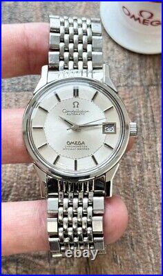 Omega Constellation Pie Pan Watch Vintage Men's 1973 Rare, Warranty + Serviced