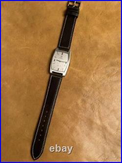 Omega De Ville Automatic Watch 1970s Vintage Silver Dial Tonneau Case 38mm Rare