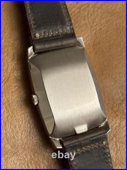 Omega De Ville Automatic Watch 1970s Vintage Silver Dial Tonneau Case 38mm Rare