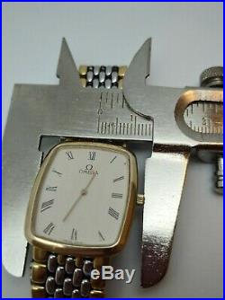 Omega De Ville, Gents, Original Omega Bracelet, Textured Cream dial Used, rare