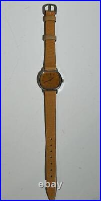 Omega De Ville Hand-Wound Ladies Watch Vintage Orange Dial Hexagonal Case Rare