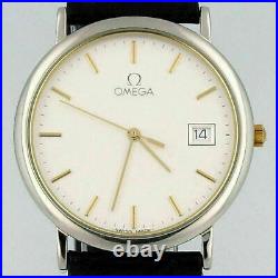 Omega Deville 33mm Dress Watch Very Rare Vintage Full Set Year 1992