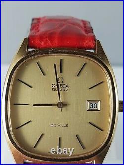 Omega Deville Quartz Vintage Very Rare Collector Watch, Working