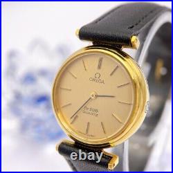 Omega Deville Super Rare Vintage Ladies Lound Gold Watch 1350 Good condition JP