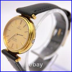 Omega Deville Super Rare Vintage Ladies Lound Gold Watch 1350 Good condition JP