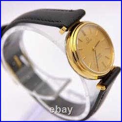 Omega Deville Super Rare Vintage Ladies Lound Gold Watch 1350 Good condition JP