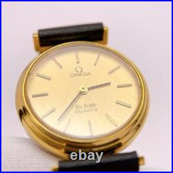 Omega Deville Super Rare Vintage Ladies Lound Gold Watch 1350 Good condition JP