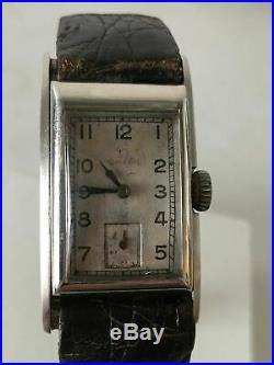 Omega Drivers Deco Rare Vintage Asymmetrical Case Mechanical Watch Tank