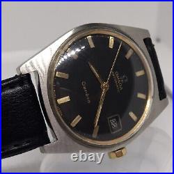 Omega Geneve Automatic 565 Cal Gents Watch Vintage Rare Black Dial Watch