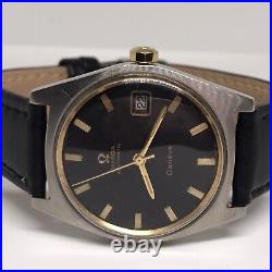 Omega Geneve Automatic 565 Cal Gents Watch Vintage Rare Black Dial Watch