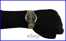 Omega Geneve Date Original Grey Dial Mens Vintage Watch 136.0099 RARE